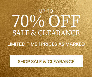 Up to 70% off sale & clearance (limited time, prices as marked). Shop Sale & Clearance