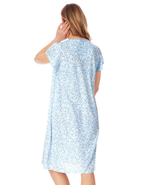 Floral-Print Nightgown