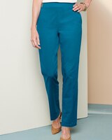 Comfort Stretch Pull-On Pants - Blue Teal