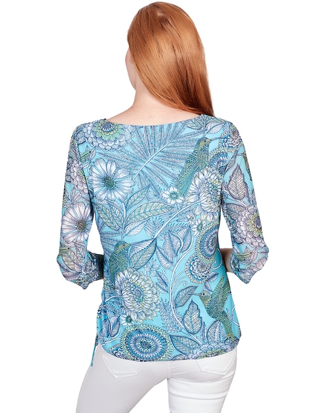 Ruby Rd® By The Sea Knit Hummingbird Top