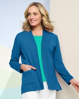 Soft Knit Cardigan - Harbor Blue