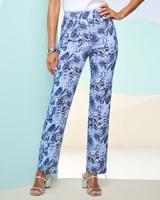 Slimtacular® Butterfly Printed Pants - Blue Multi
