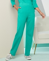 Soft Knit Pants - Aqua Splash