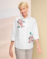 Tulsa Floral Shirt - White