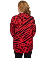 Ruby Rd® Animal Print Sweater Jacket - alt3