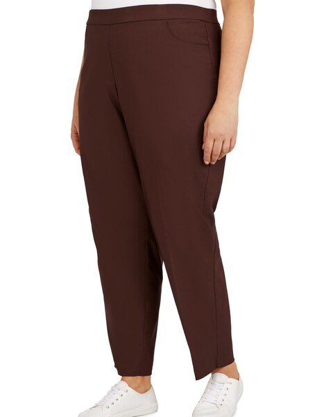 Alfred Dunner Classic Pull-On Proportioned Straight Leg Pants