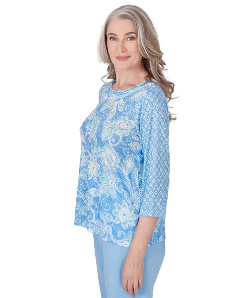 Alfred Dunner® Hyannisport Crew Neck Floral Top