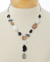 Noir Gems Necklace - Black Multi