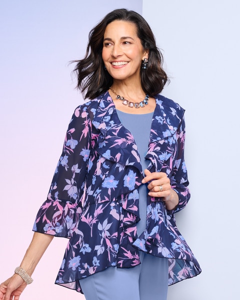 Flirty Floral Spray Jacket