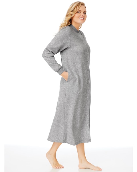 Better-Than-Basic Fleece Snap Front Robe