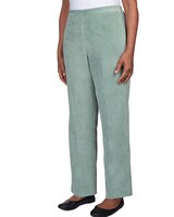 Alfred Dunner® St.Moritz Corduroy Regular Fit Short Length Pant - Sage