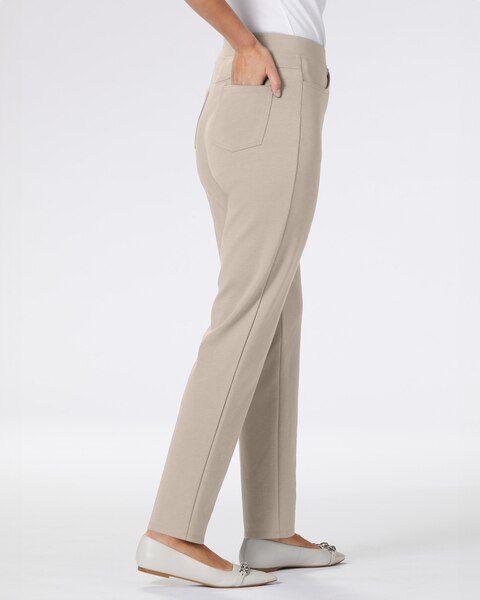 Everyday Slim-Leg Ponte Knit Pull-on Pants