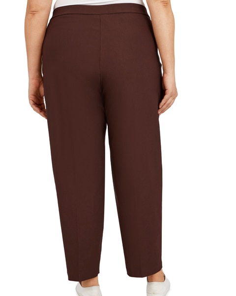 Alfred Dunner Classic Pull-On Proportioned Straight Leg Pants