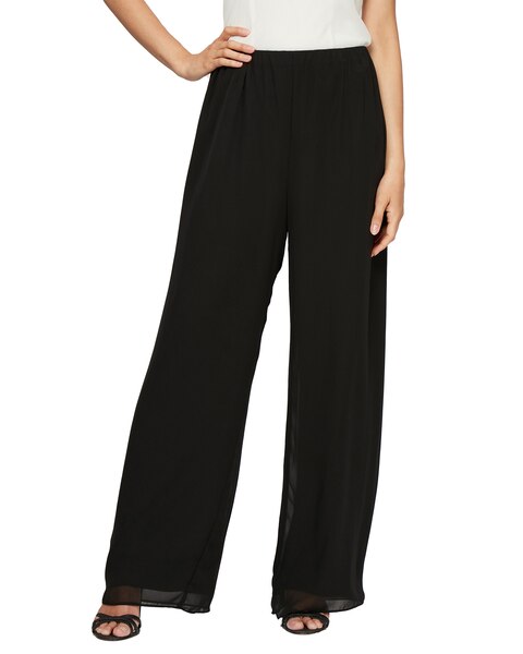 Straight Leg Chiffon Pant