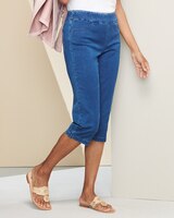 Soft Stretch Denim Capri