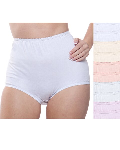 100% Cotton Full Coverage Panty, 10-Pack