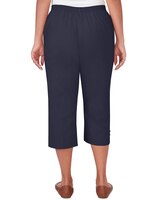 Alfred Dunner® Pull On Button Hem Twill Capri Pant - alt6