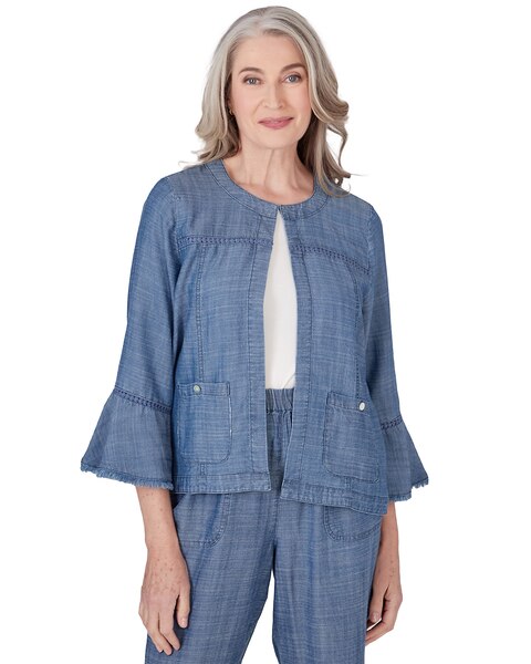 Alfred Dunner® Blue Bayou Chambray Jacket