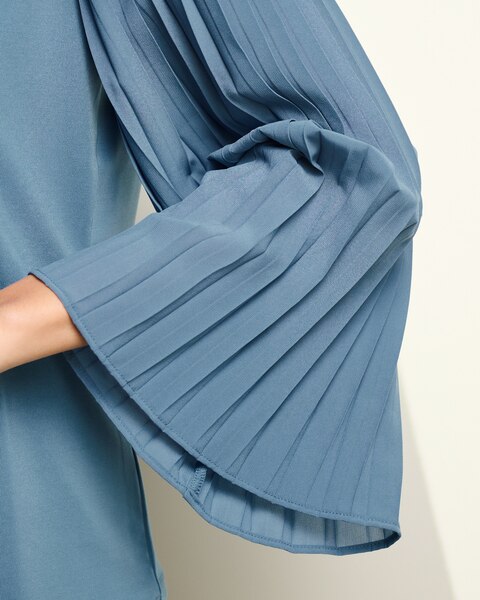 JetSet Pleated Sleeves Blouse