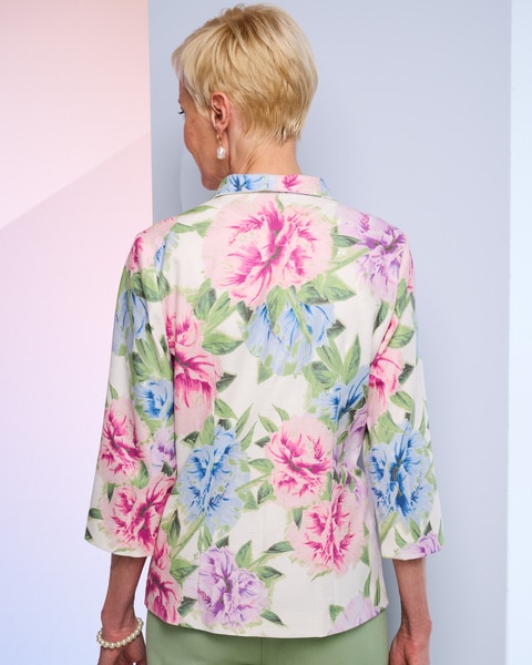 Perfect Peony Print Jacket