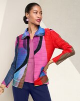 Color Pop Pleats Jacket - Multi