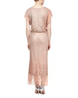 S.L. Fashions Crochet Long Blouson Dress - alt4