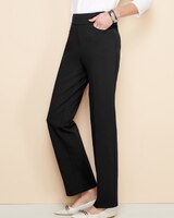 Slimtacular® Ponte Knit Straight Leg Pants - Black