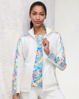 Fruit Punch French Terry Jacket - Snow White/Multi
