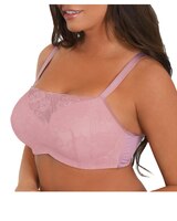 Wired Molded Cup Bra With A Lace Bandeau Front - alt2